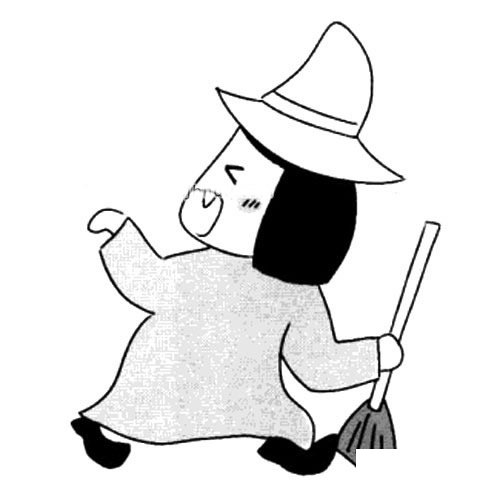 各种形象的巫婆简笔画图片