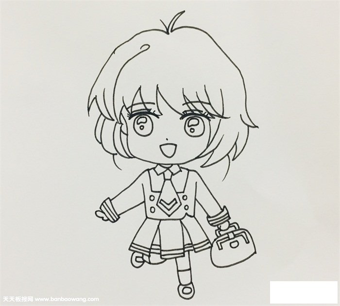 百变小樱简笔画步骤