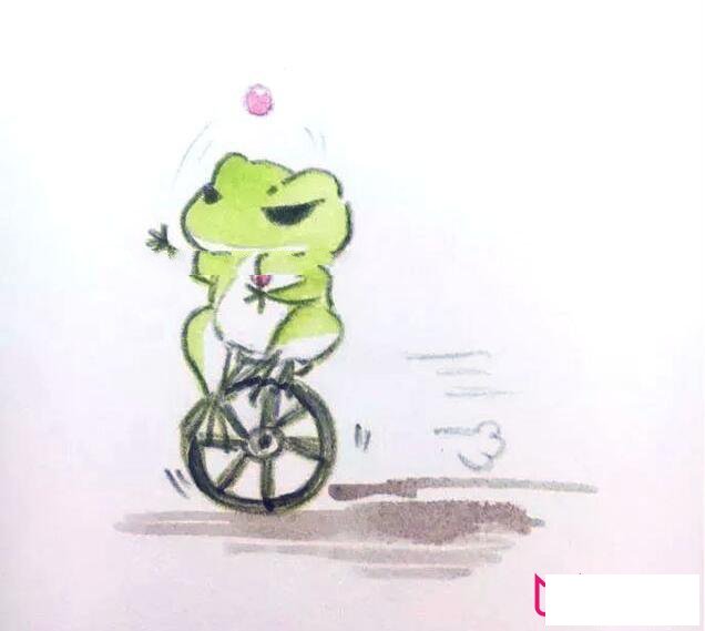 旅行青蛙简笔画图片，佛系青蛙怎么画