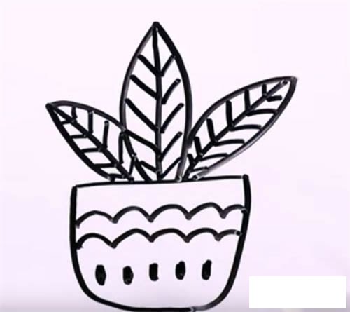 万年青简笔画图片