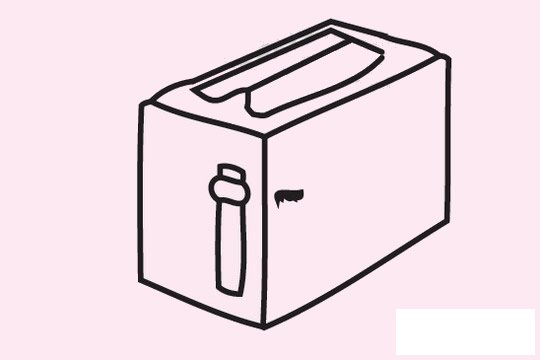 多士炉简笔画图片