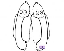香蕉娃娃简笔画