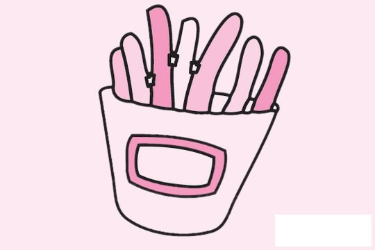薯条简笔画图片