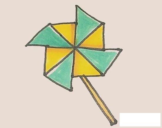 风车简笔画图片