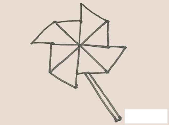 风车简笔画图片