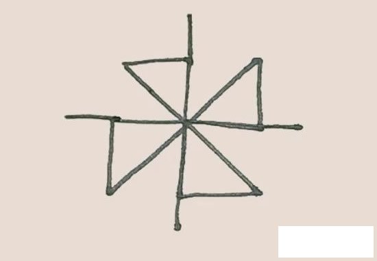 风车简笔画图片