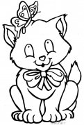 卡通小猫简笔画图片