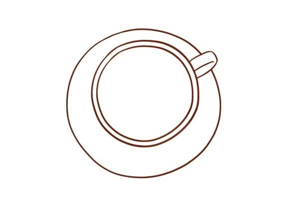 咖啡简笔画
