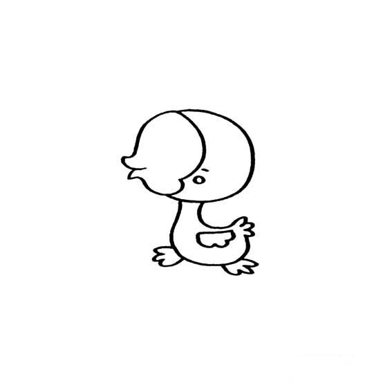 走路的小鸭子画法