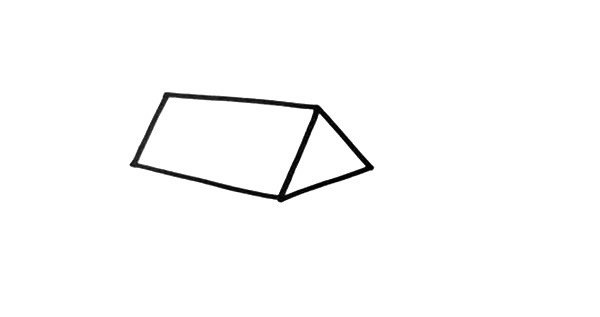 彩色小房子简笔画