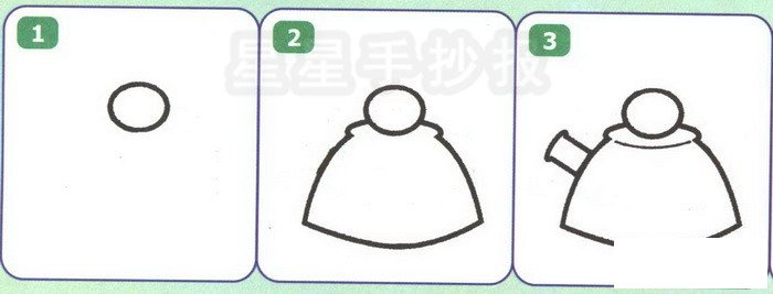 烧水壶简笔画
