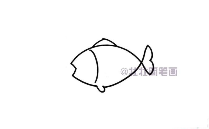鱼简笔画画法_怎么画鱼的简笔画