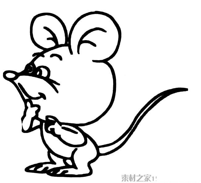 可爱小老鼠简笔画图片大全