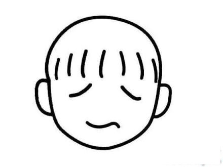 儿童表情简笔画：沮丧