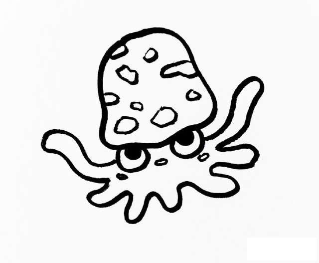 乌贼简笔画