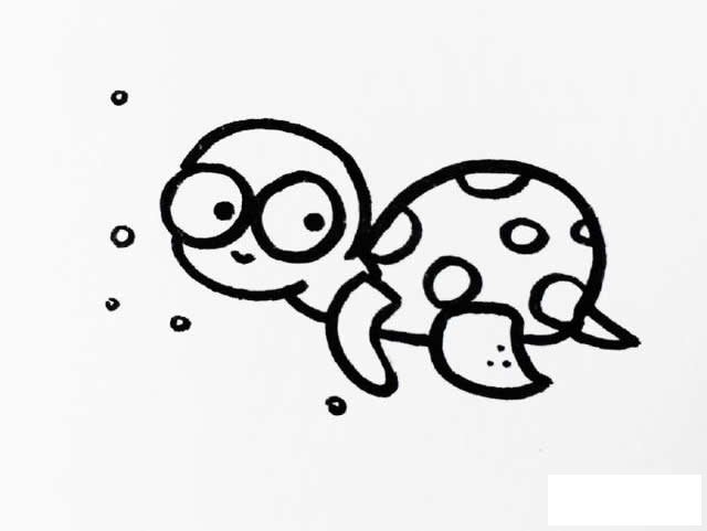海龟简笔画