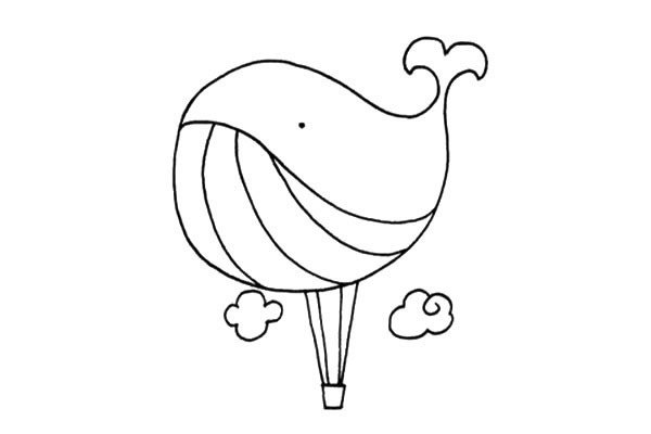 热气球简笔画