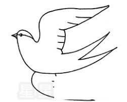 卡通燕子简笔画