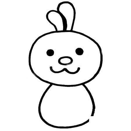 卡通兔子简笔画