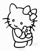 hello kit简笔画