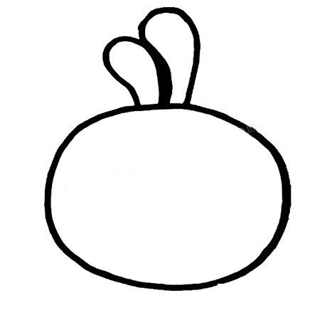 卡通兔子简笔画