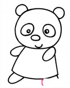幼儿简笔画大熊猫