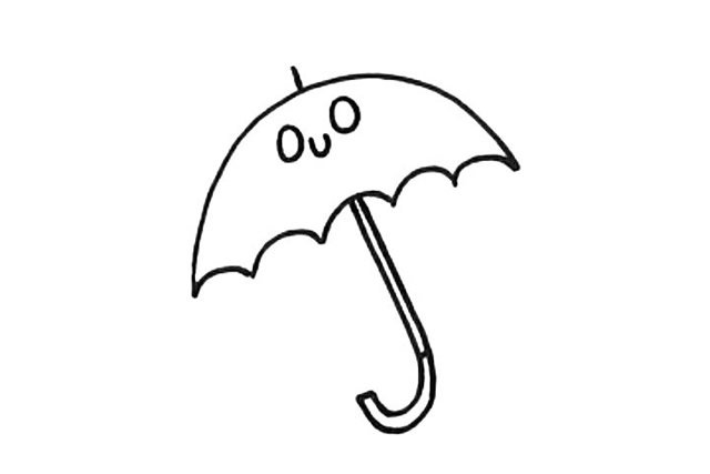雨伞简笔画
