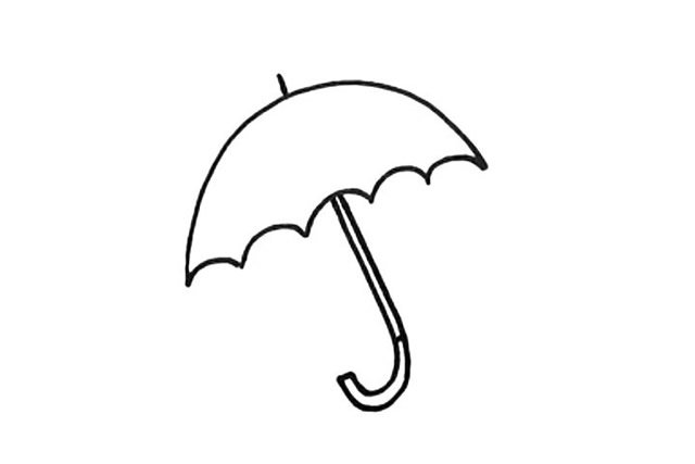 雨伞简笔画