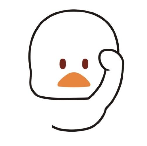社会小黄鸭简笔画