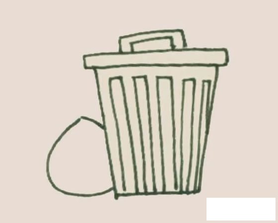垃圾桶简笔画