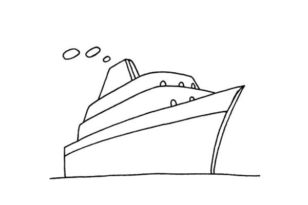 游轮简笔画