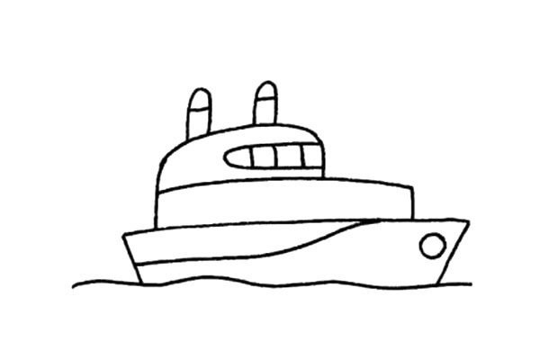 游轮简笔画
