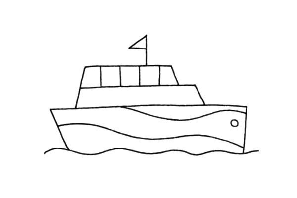 游轮简笔画