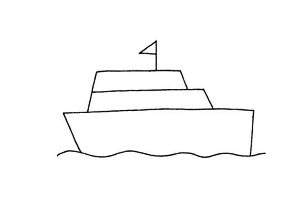 游轮简笔画