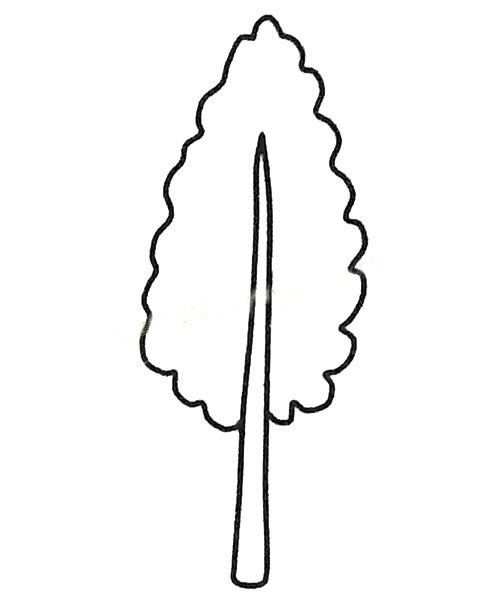 3.然后画树干