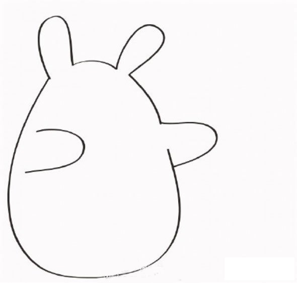 龙猫简笔画教程