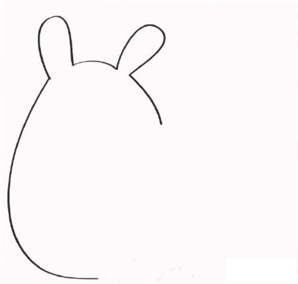 龙猫简笔画教程