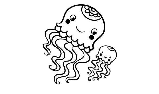可爱的小章鱼简笔画