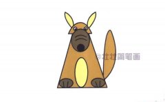 狼简笔画画法_怎么画狼的简笔画