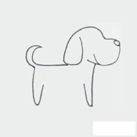斑点狗简笔画