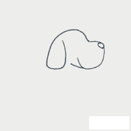 斑点狗简笔画