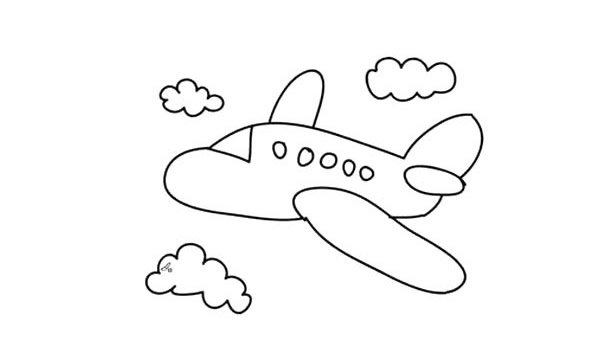 飞机简笔画