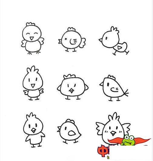 所有小动物简笔画大全，超简单的各种动物画法