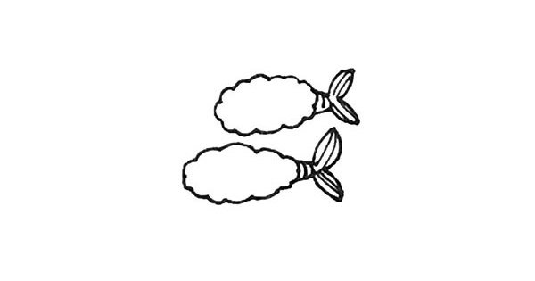 炸虾简笔画