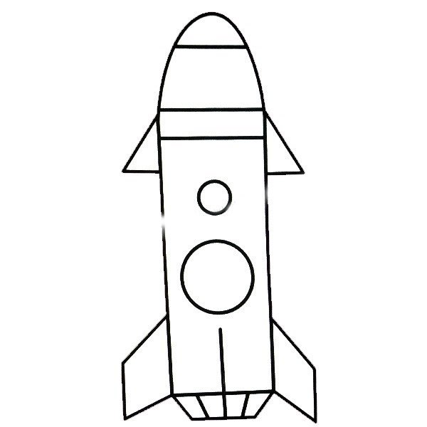 火箭简笔画