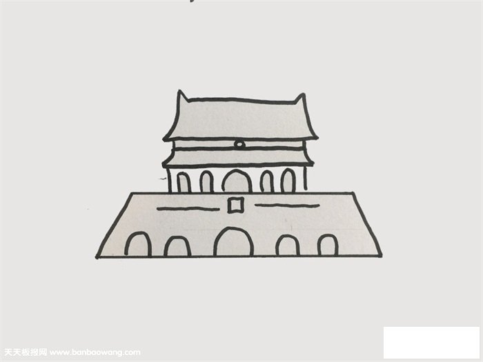 北京天安怎么画漂亮