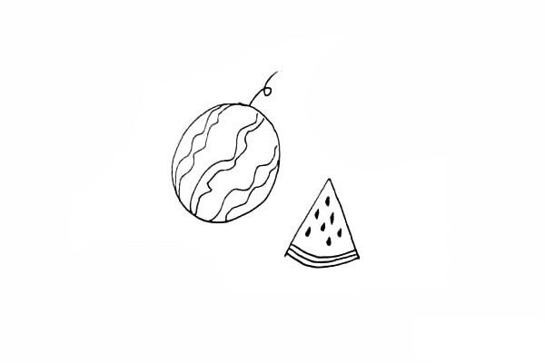 西瓜的简笔画