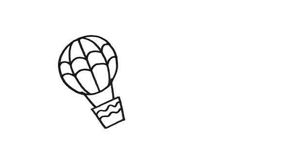 热气球简笔画