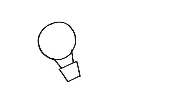 热气球简笔画