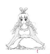 可爱的兔女郎简笔画